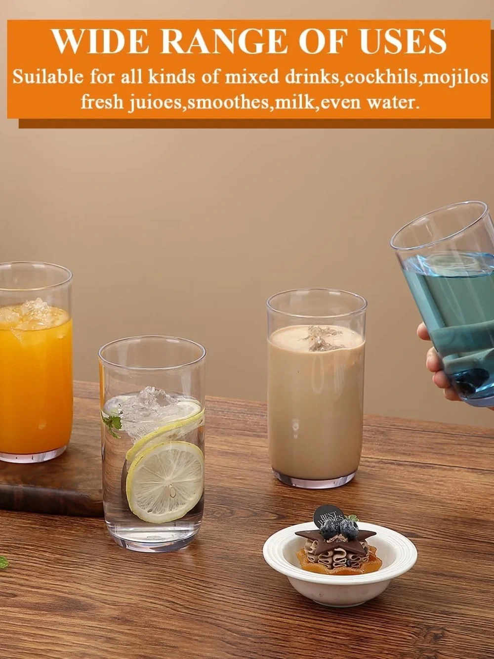 Highball Glasses Set 4pc